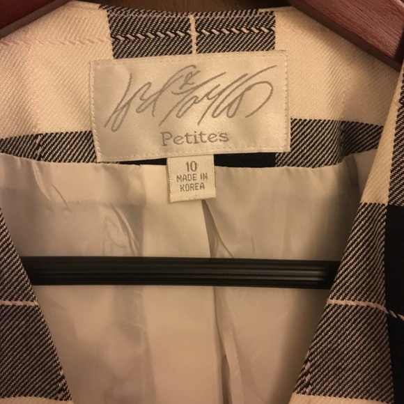 Vintage Lord & Taylor Plaid Double Breast Blazer - Picture 2 of 4
